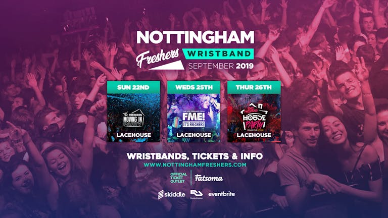 Nottingham Freshers Wristband 2019 ///
