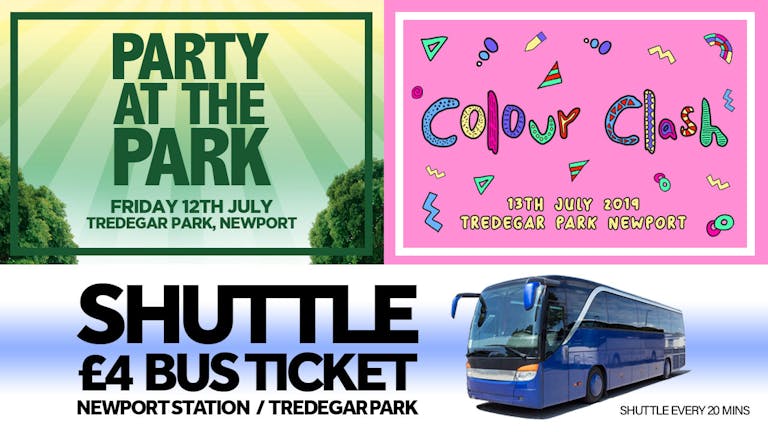 Colour Clash and Party At The Park Bus Tickets