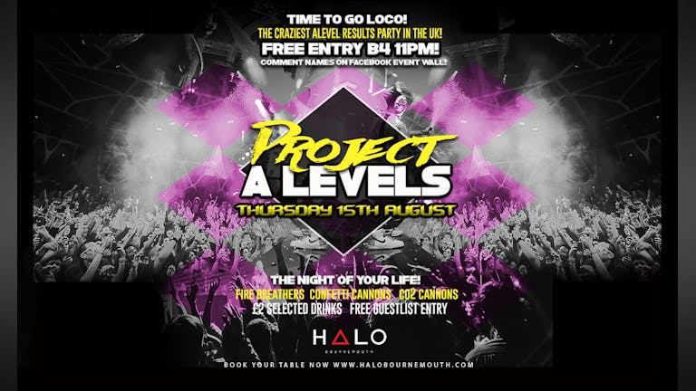 Project A-Levels  15.08.19 Halo Bournemouth 