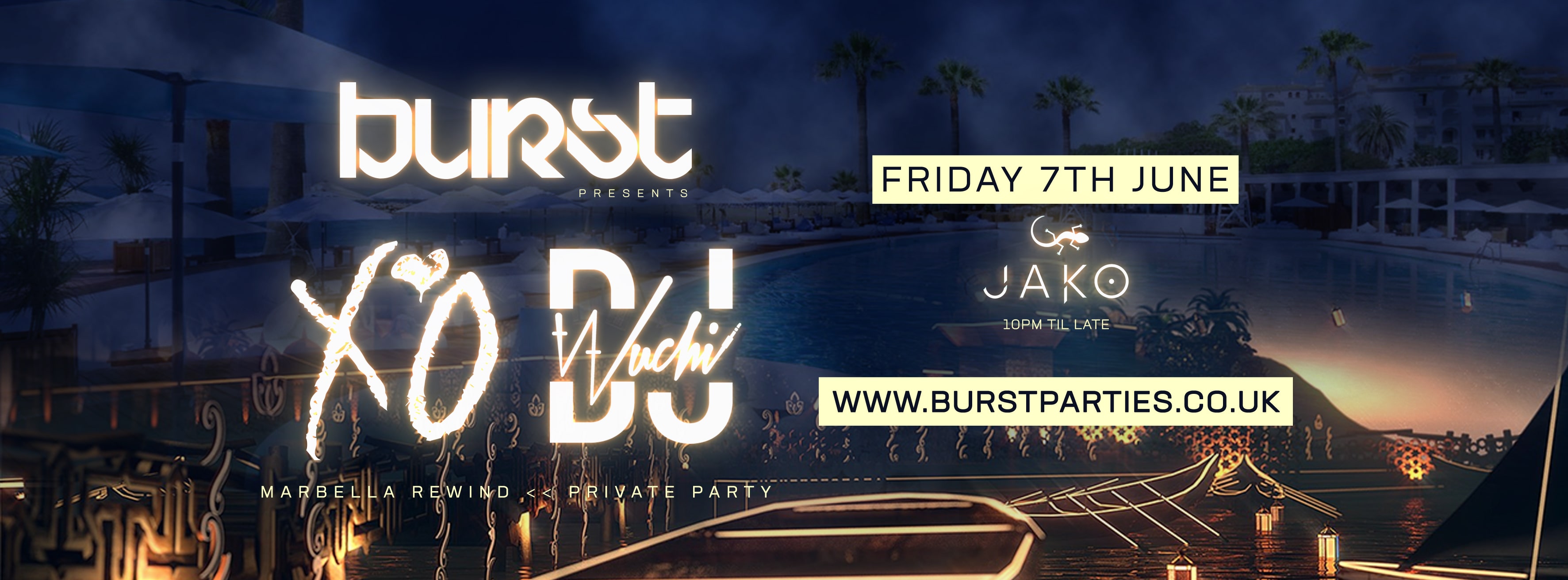 BURST PARTIES Presents: MARBS REWIND IS OKAIII!!! Private Party - Jako