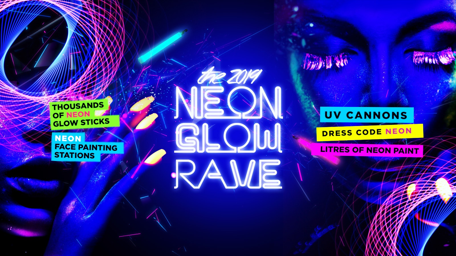 Neon Glow Rave | Coventry Freshers 2019