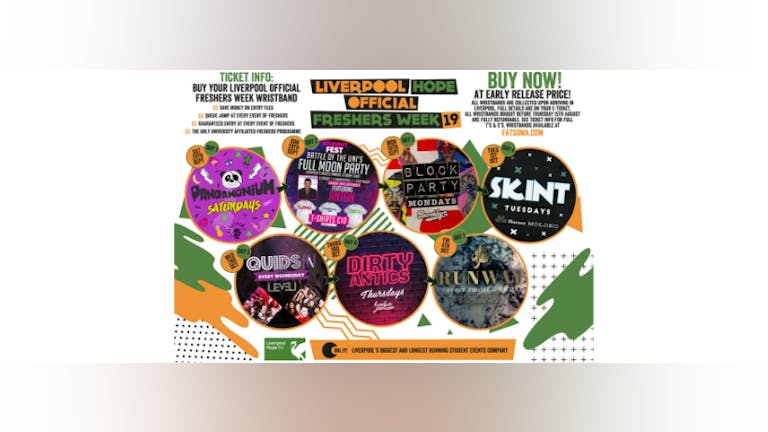 Liverpool Hope University Official Freshers Week 2019