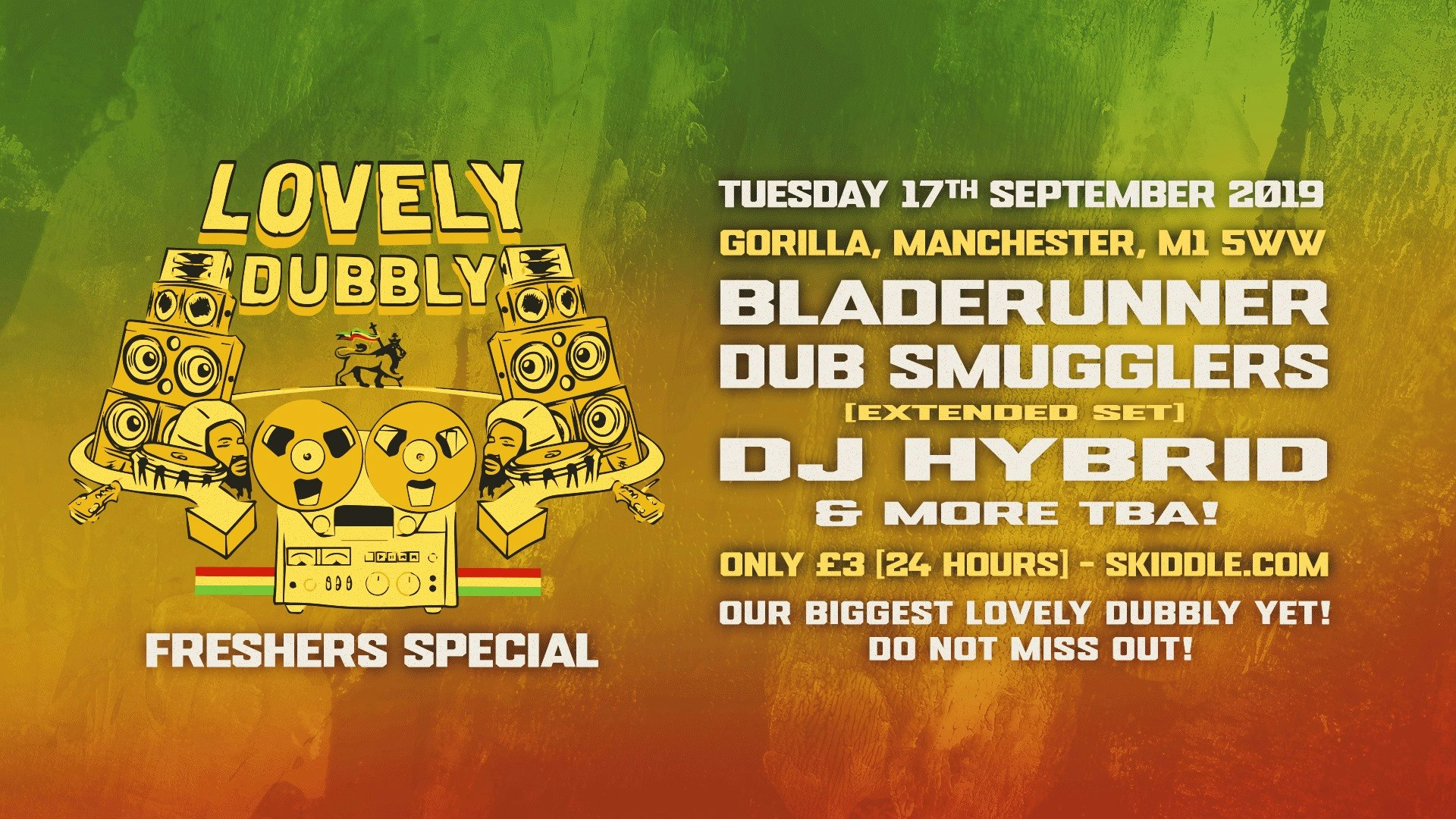 LOVELY DUBBLY: BLADERUNNER, DUB SMUGGLERS, DJ HYBRID