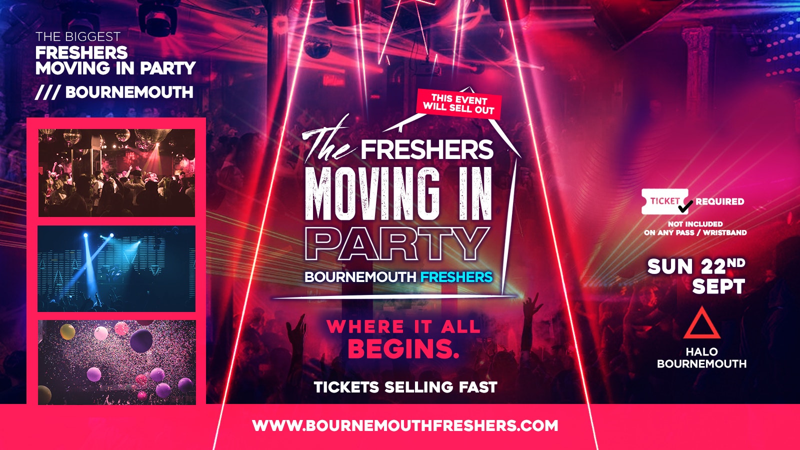 Freshers Moving in Party at Halo // Bournemouth Freshers 2019