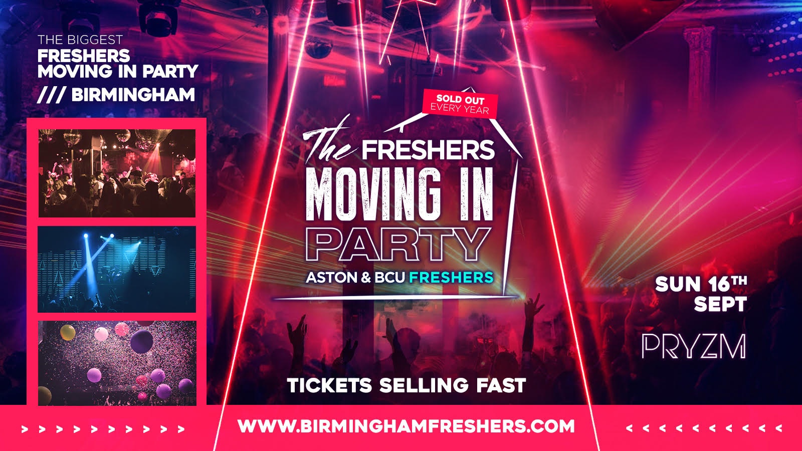 The Official Birmingham Freshers Moving In Party at PRYZM // Birmingham Freshers 2019