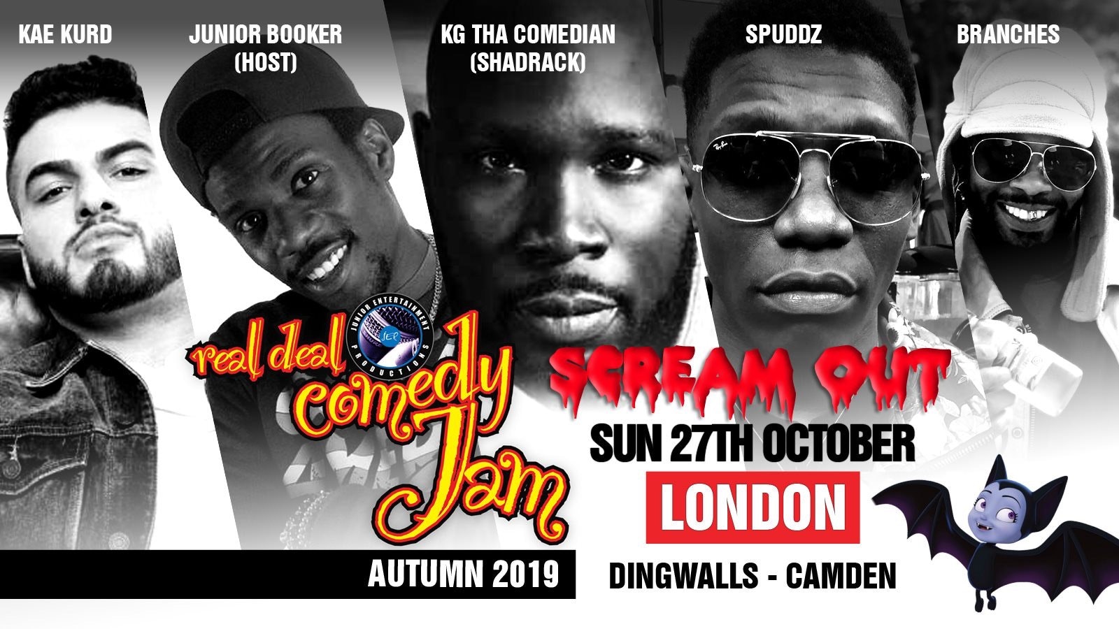 Real Deal Comedy Jam – London – Scream Out