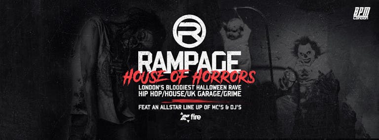 The Rampage Sound House Of Horrors Halloween Rave - ft Crazy Cousinz 