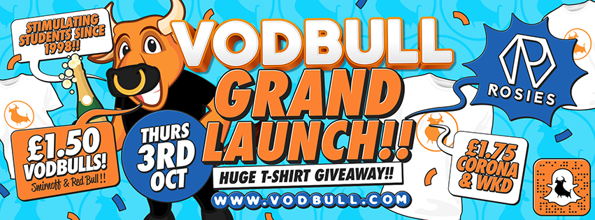Vodbull GRAND LAUNCH!! ***200 TICS ON THE DOOR FROM 11PM***