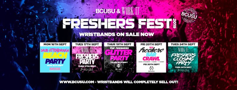 Official BCUSU Freshers Week 2019! [SOLD OUT]