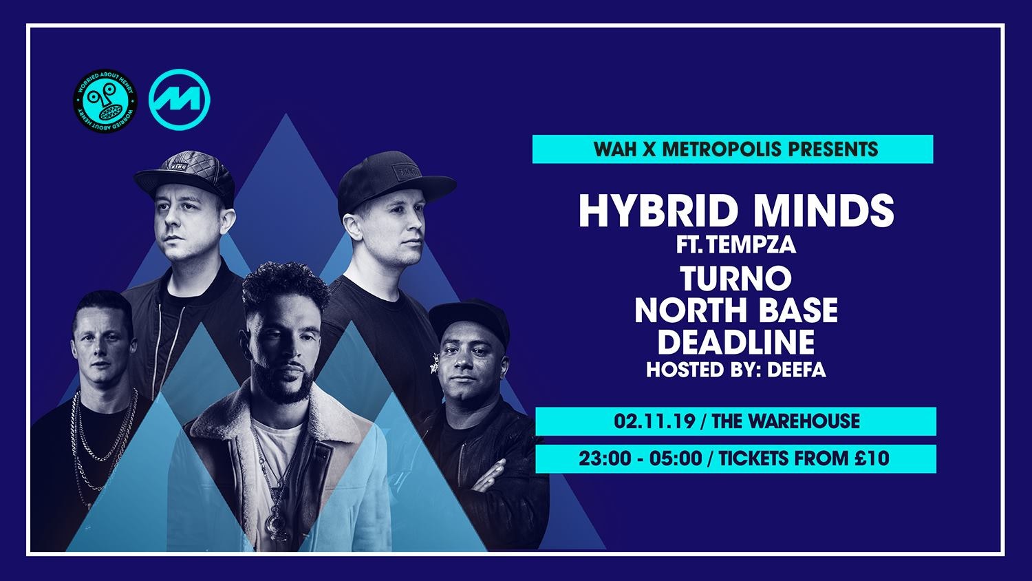 Hybrid Minds, Turno, North Base at The Warehouse Leeds