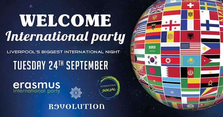 Erasmus Welcome International Party - Liverpool