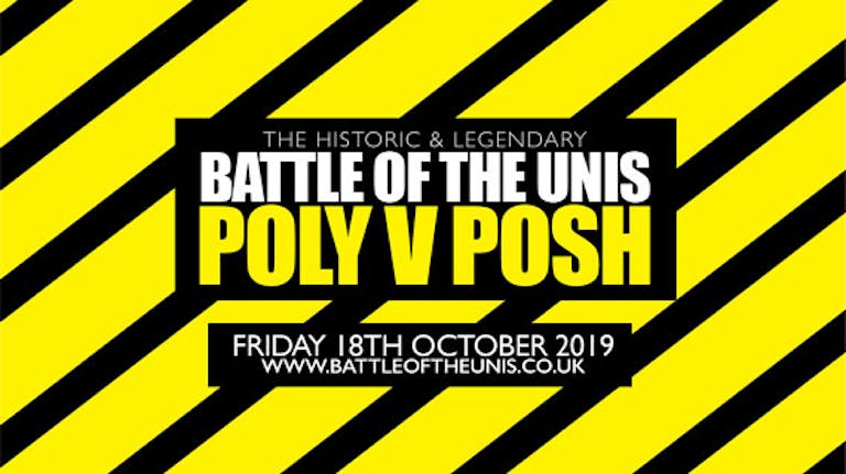 The Historic Battle Of The Unis "Poly V Posh" Bar Crawl!