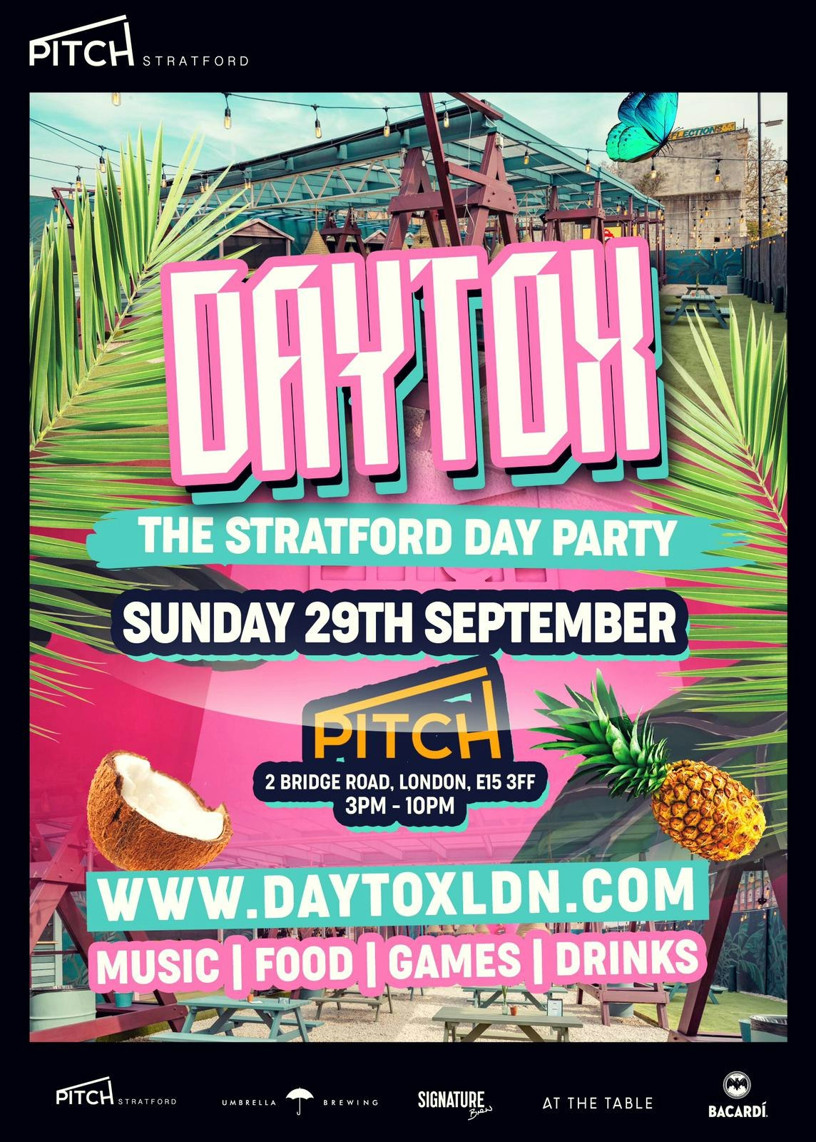 DAYTOX: THE STRATFORD DAY PARTY