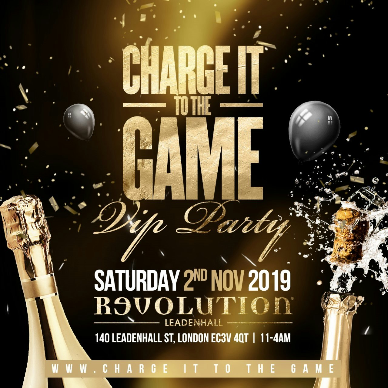 Charge It To The Game VIP Party