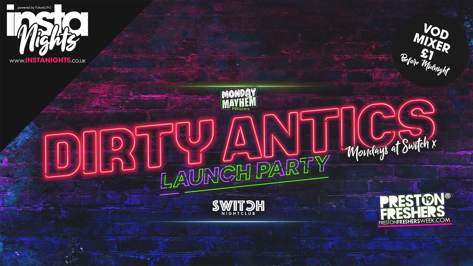 Dirty Antics – 16th Sep