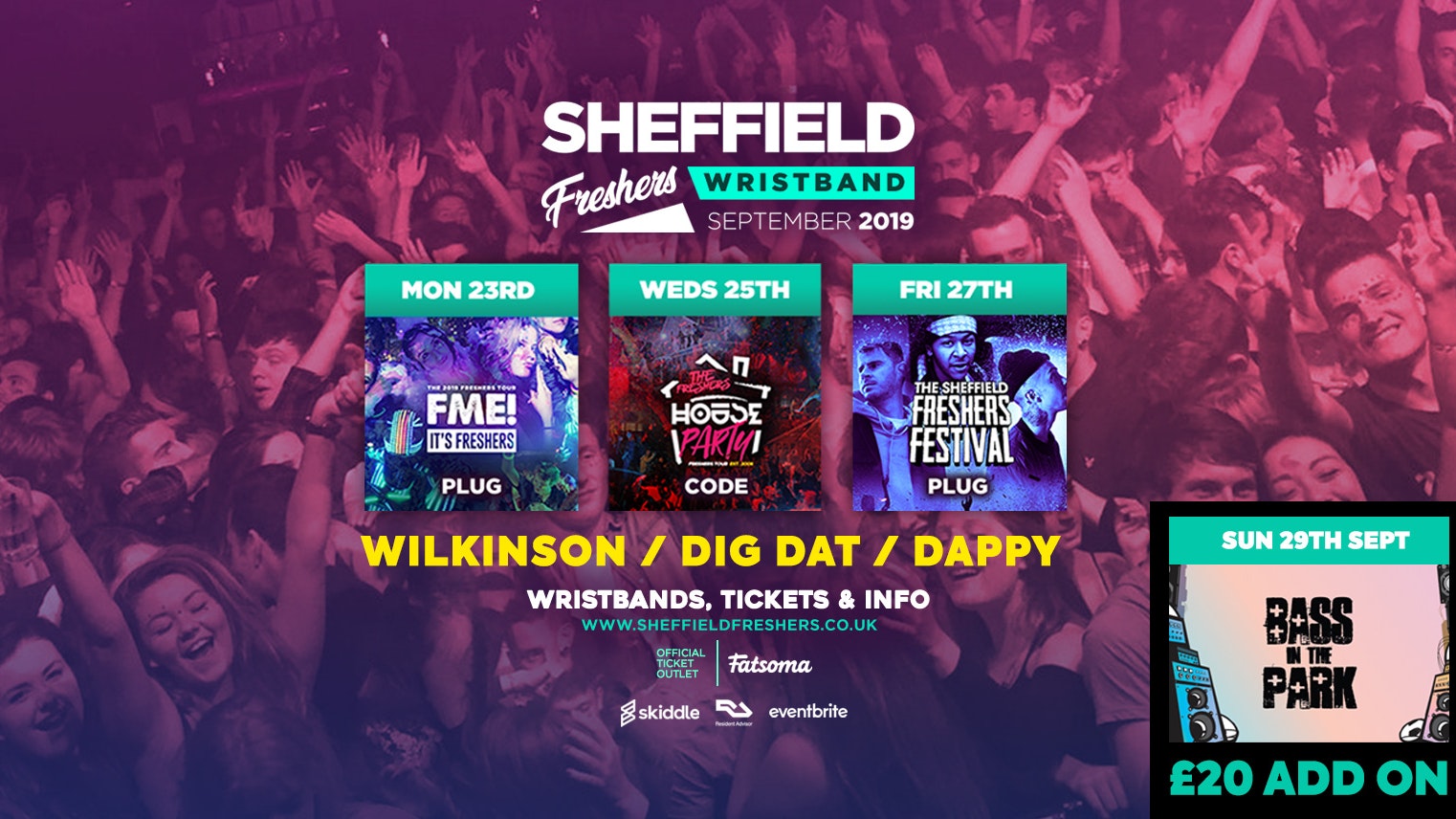 Sheffield Freshers Wristband 2019 ///