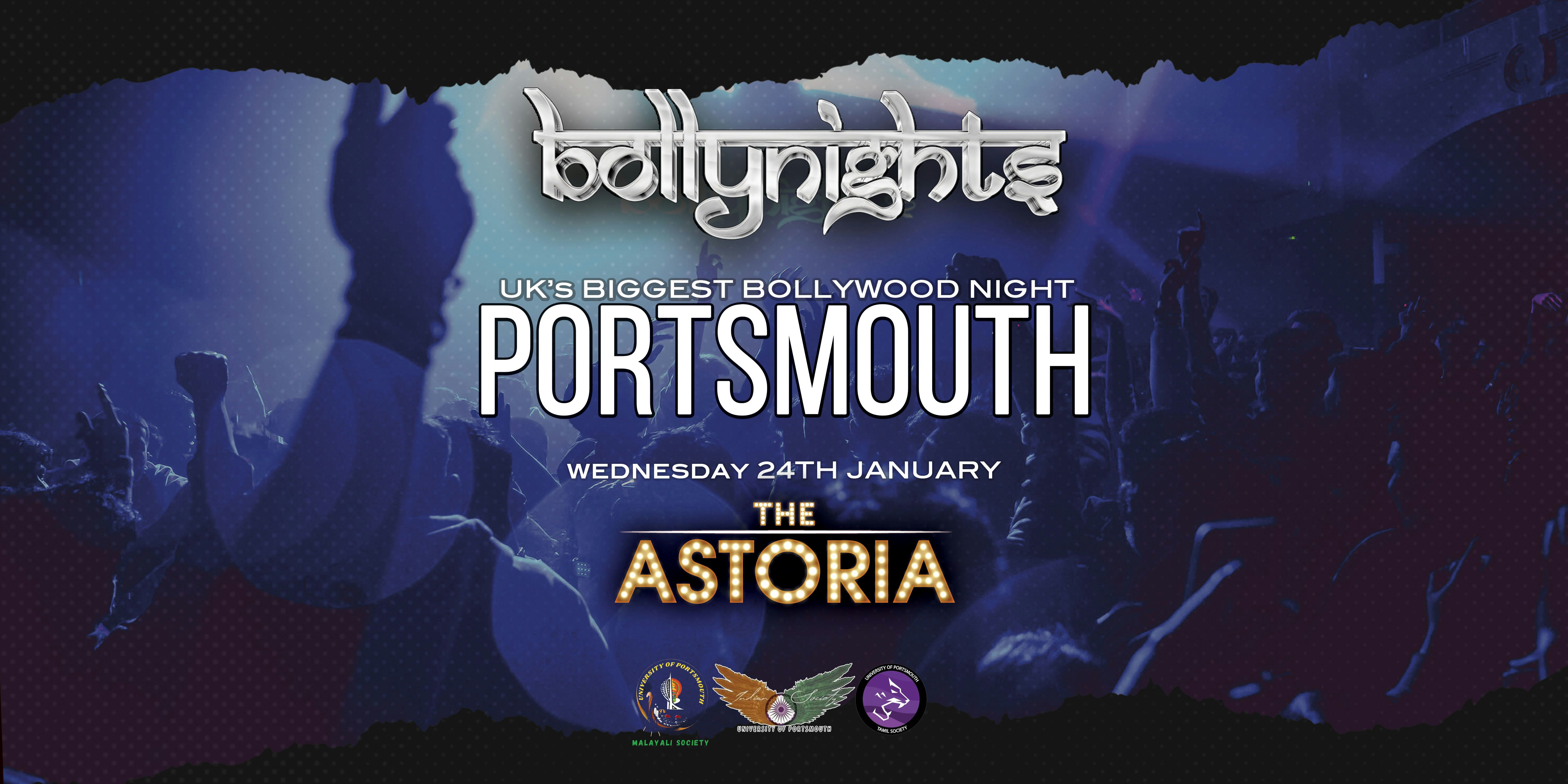 BOLLYNIGHTS PORTSMOUTH – WEDNESDAY 24TH JANUARY | ASTORIA PORTSMOUTH