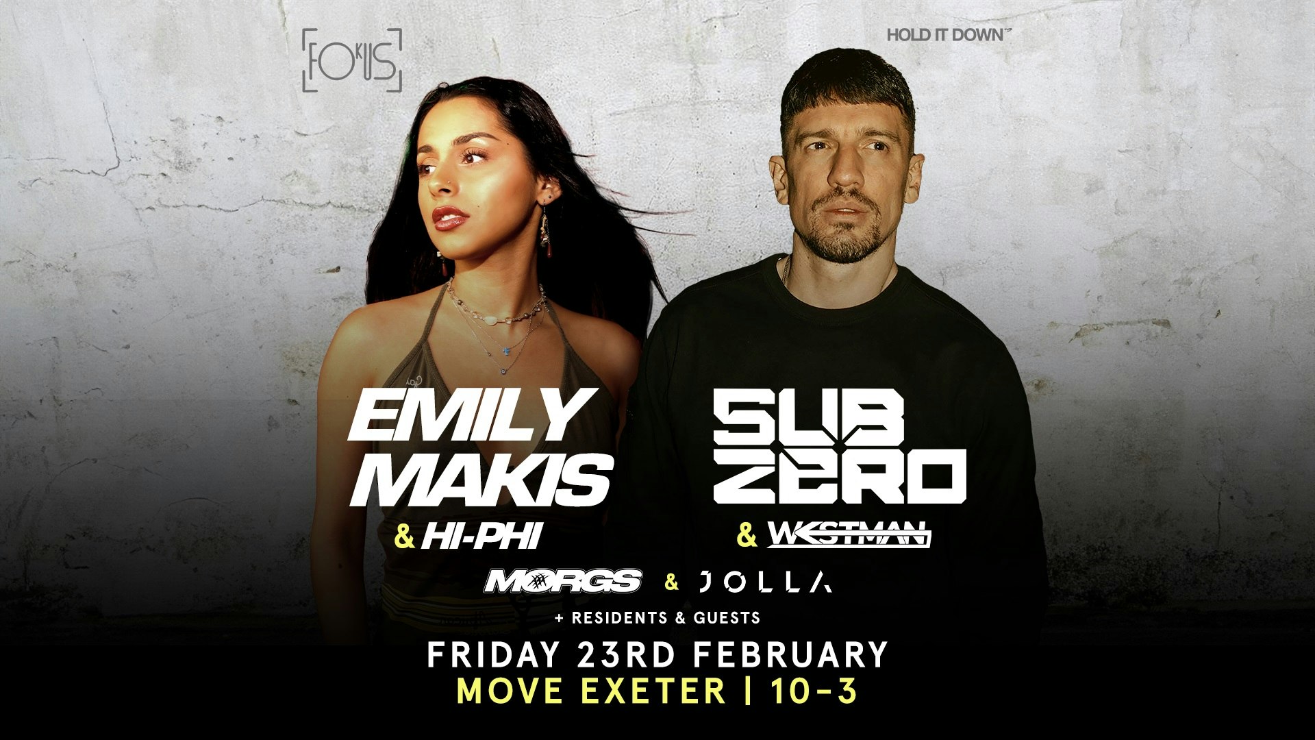 Fokus Exeter: Emily Makis, Sub Zero + More
