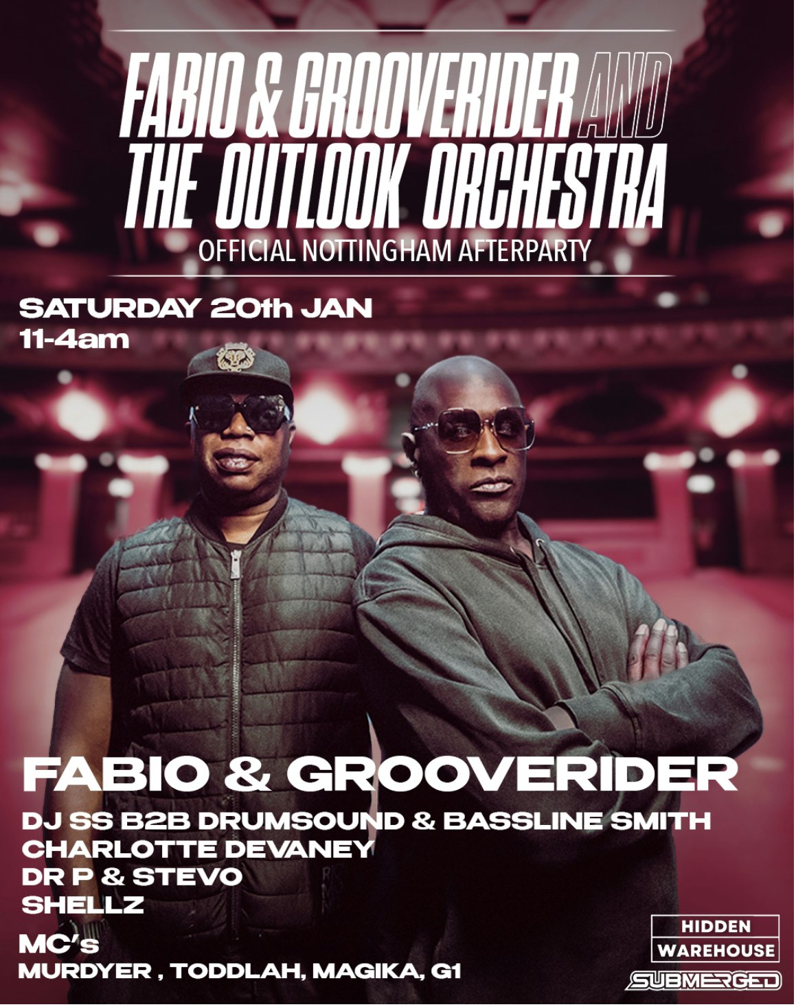 Fabio & Grooverider Outlook Orchestra OFFICIAL AFTERPARTY PARTY