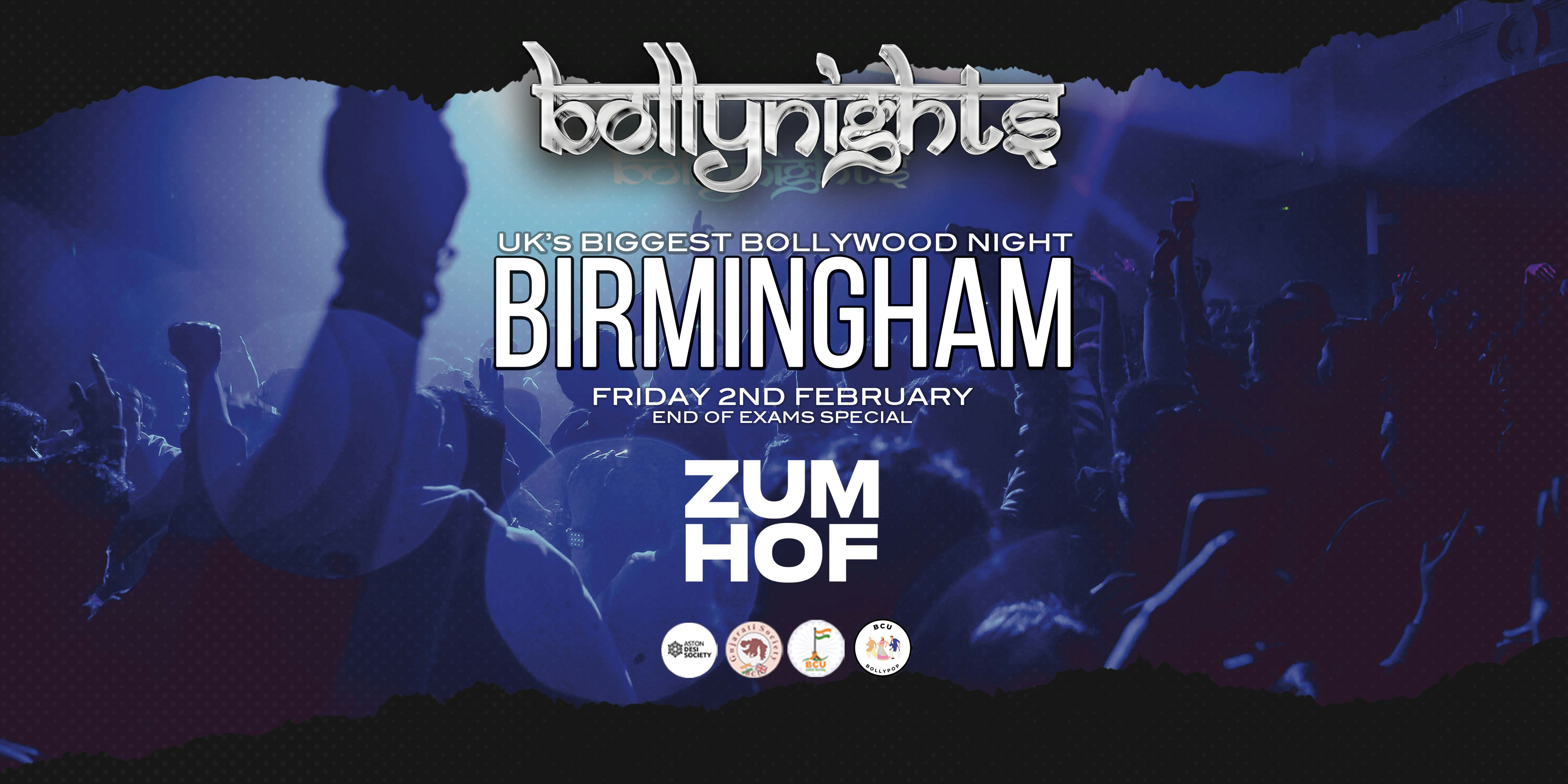 Bollynights Birmingham – Friday 2nd February | ZUMHOF