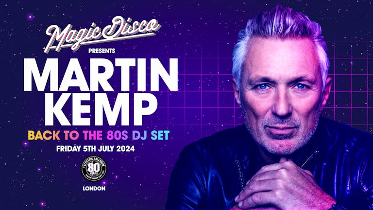 Martin Kemp Live DJ set - Back to the 80's - London