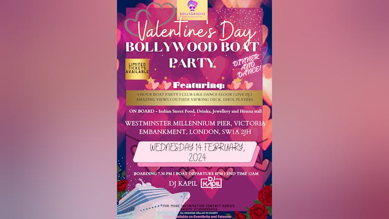 VALENTINE'S DAY BOLLYWOOD BOAT PARTY 2024