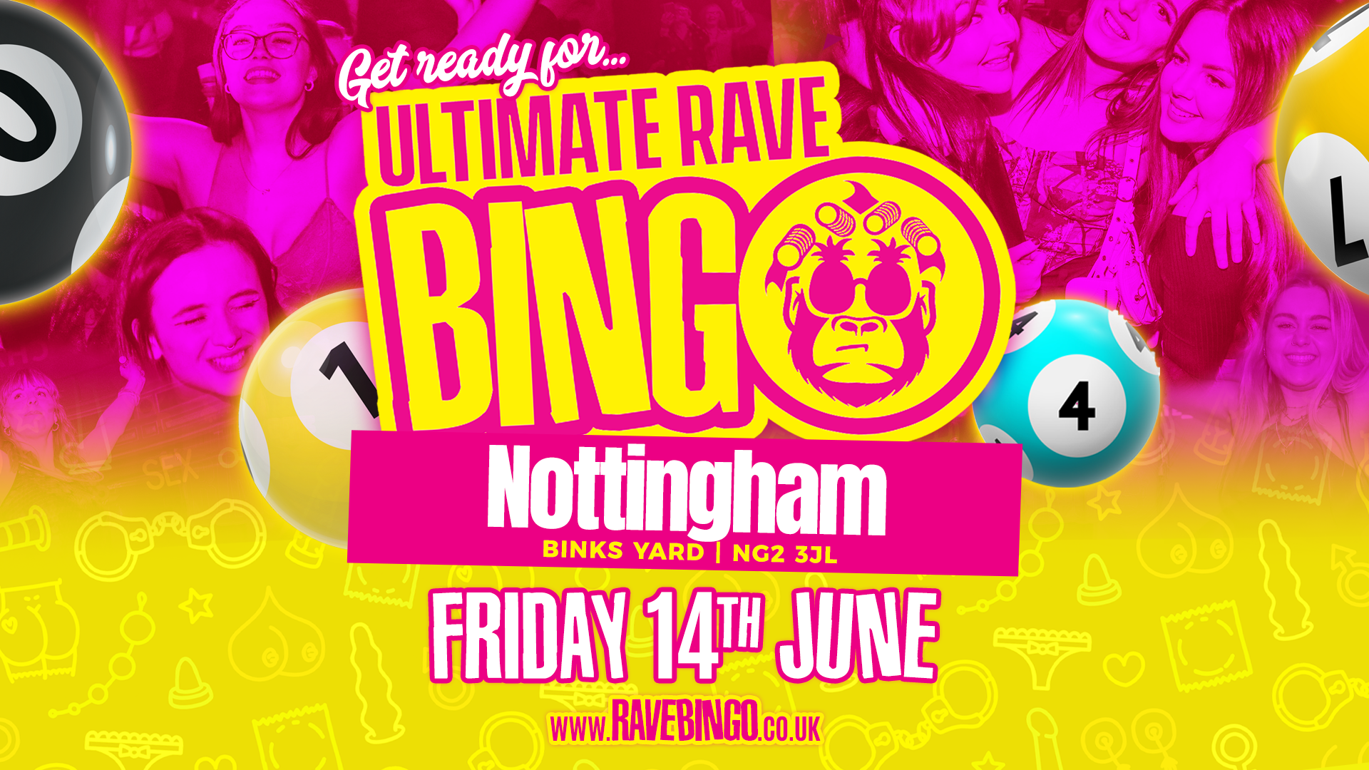 Ultimate Rave Bingo // Nottingham // Outdoor Party // 14th June