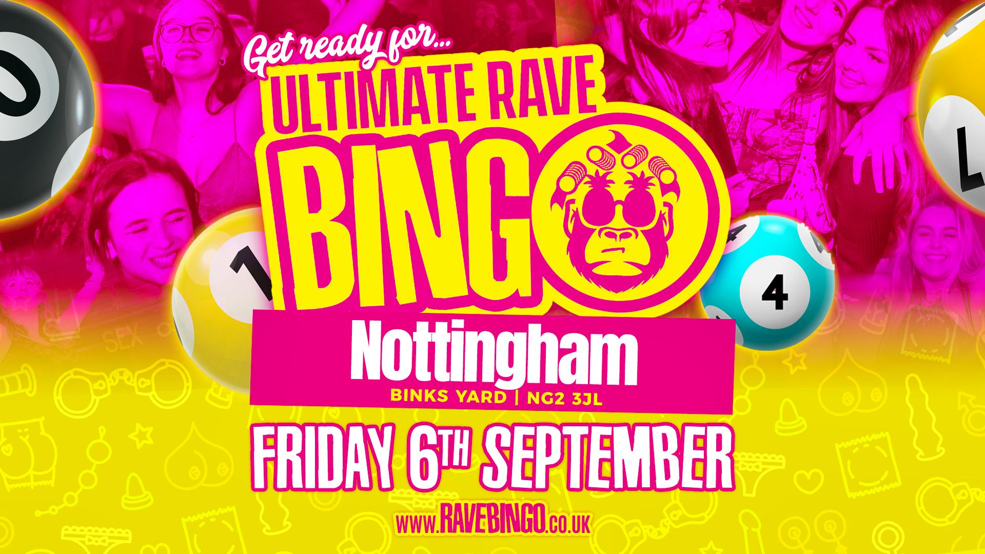 Ultimate Rave Bingo // Nottingham // Outdoor Party // 6th September |  Ultimate Rave Bingo