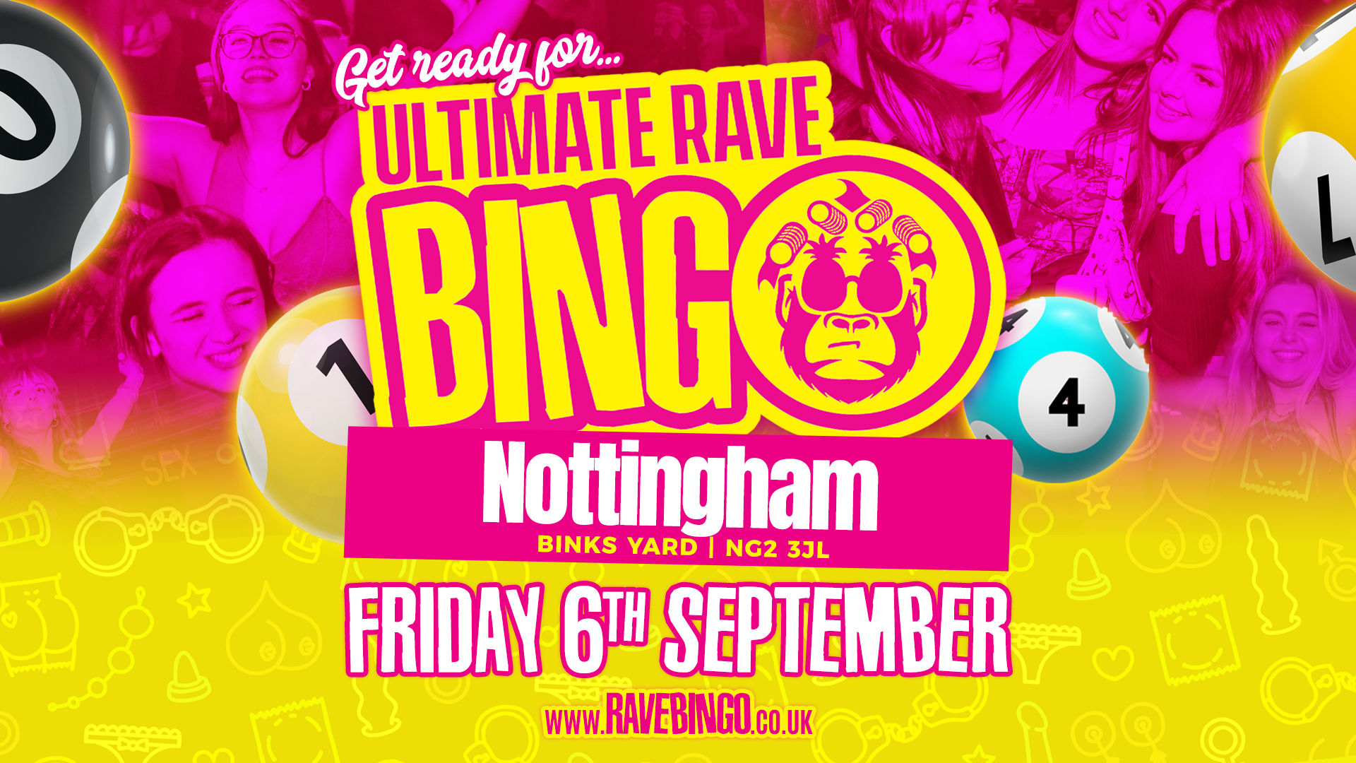 Ultimate Rave Bingo // Nottingham // Outdoor Party // 6th September