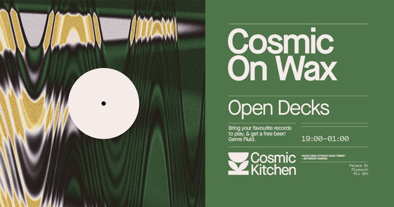 Cosmic Sessions: COSMIC ON WAX