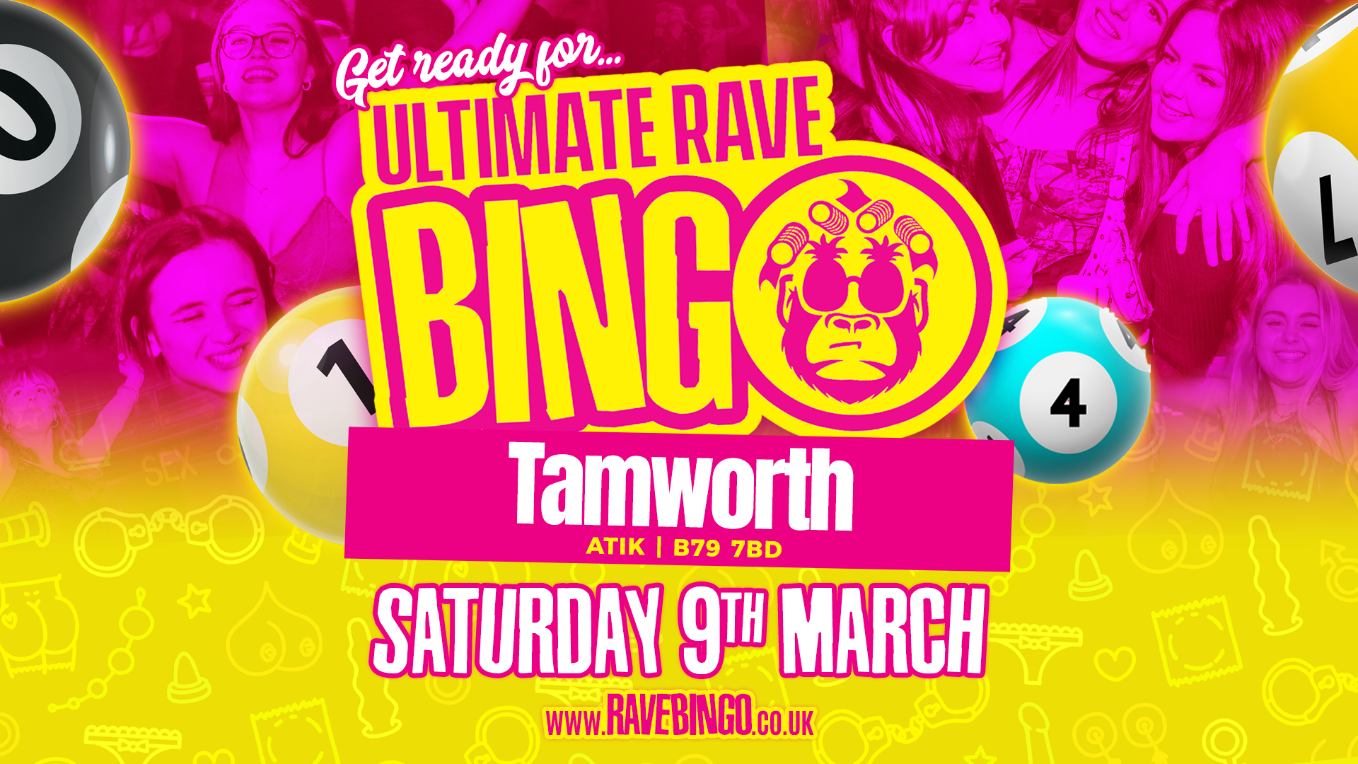 SOLD OUT Ultimate Rave Bingo // Tamworth // Saturday 9th March