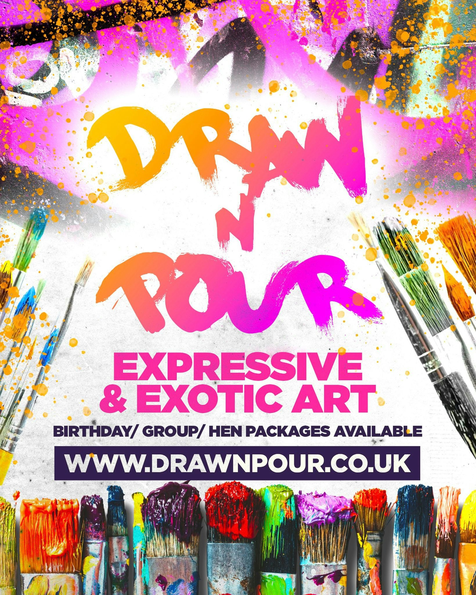 DRAW N POUR EXOTIC PAINT PARTY