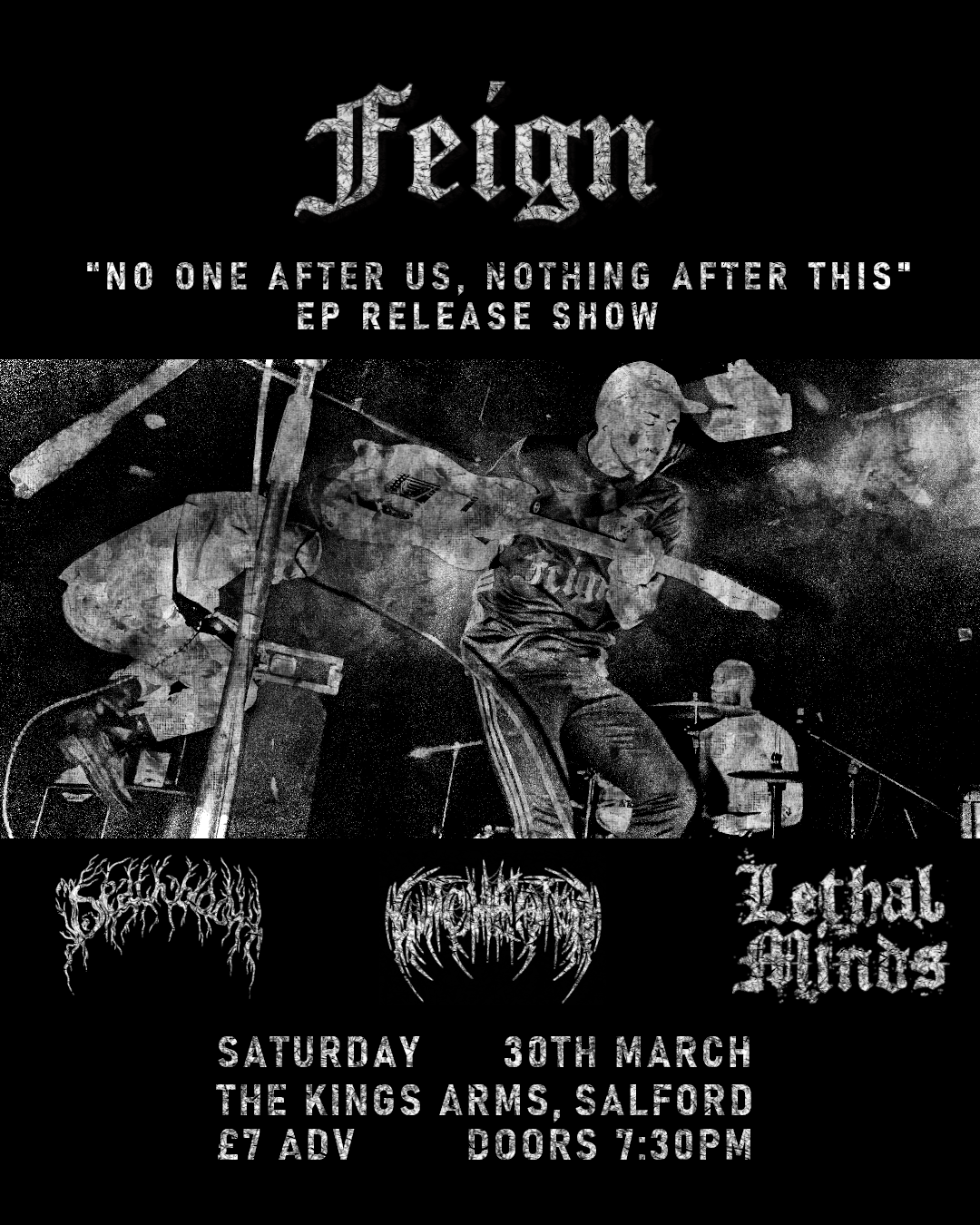 Feign EP release show + Lethal Minds, Witcheater & Aggrieved