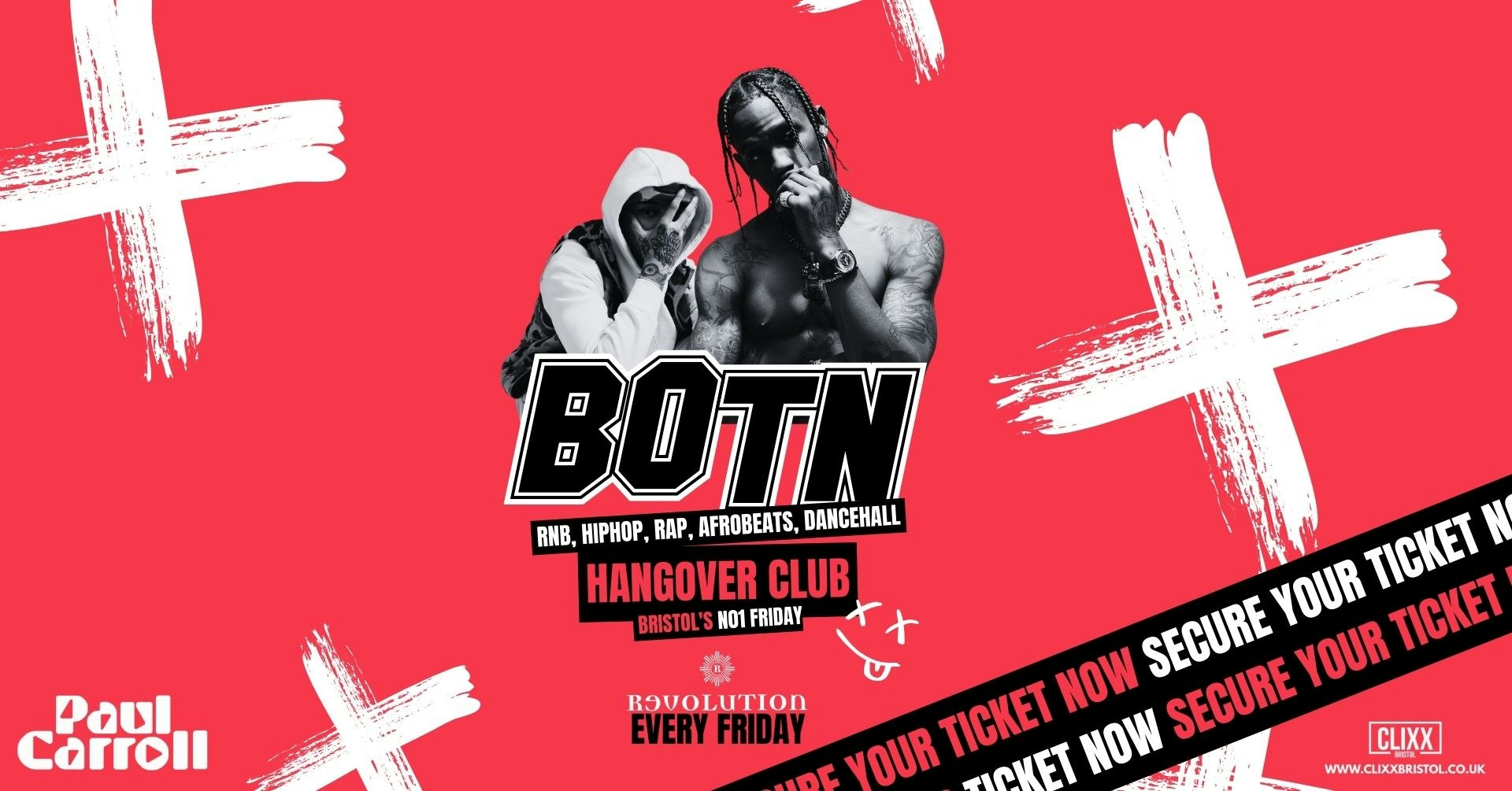 BOTN 🔥 Hangover Club – RnB, HipHop w/ Paul Carroll