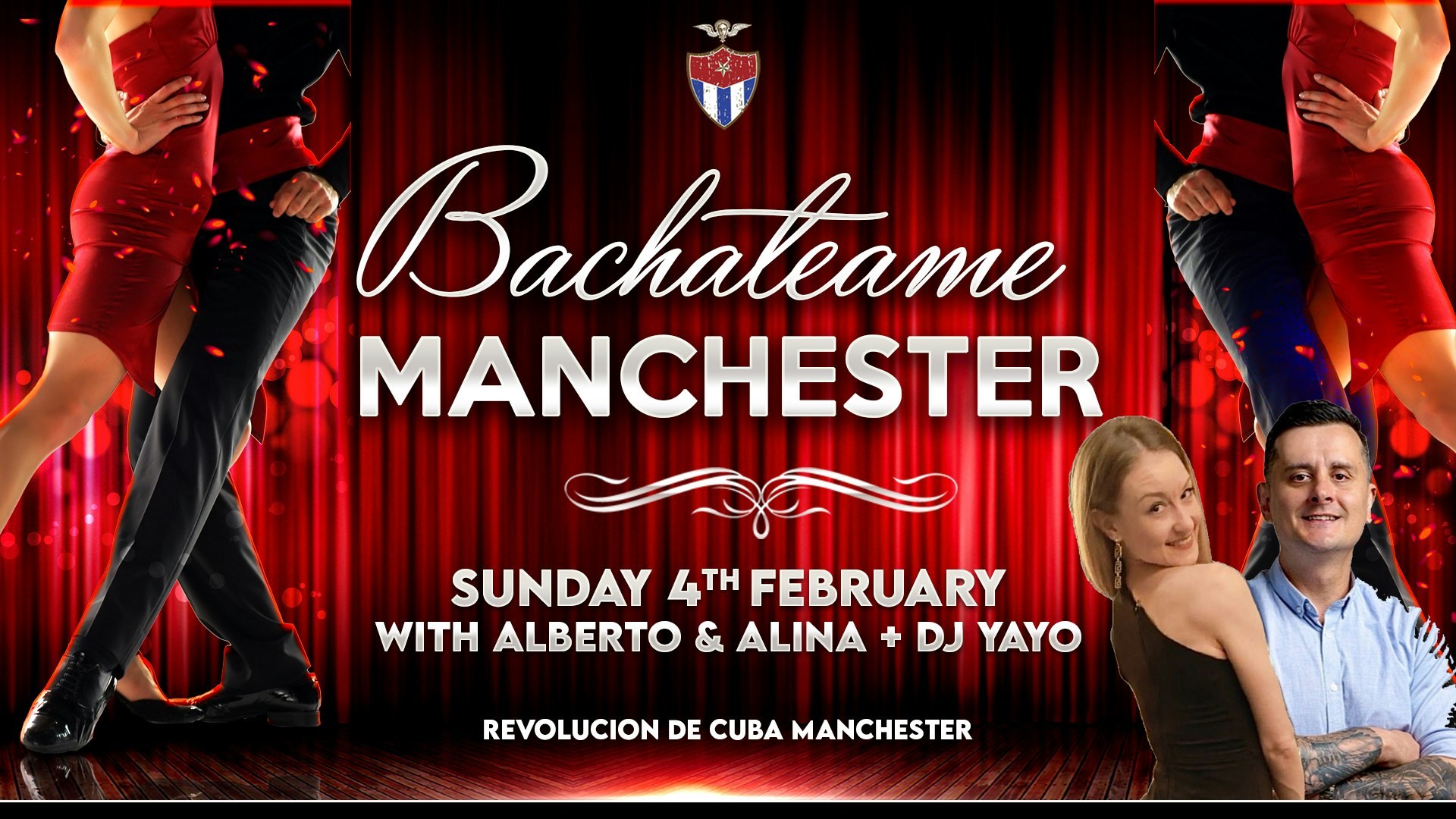 Bachateame Manchester – Sunday 4th February | Revolucion De Cuba