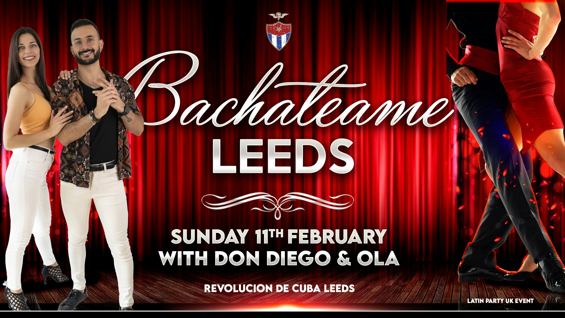 Bachateame Leeds – Sunday 11th February | Revolucion De Cuba