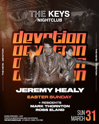 DEVOTION presents JEREMY HEALY (DJ SET)