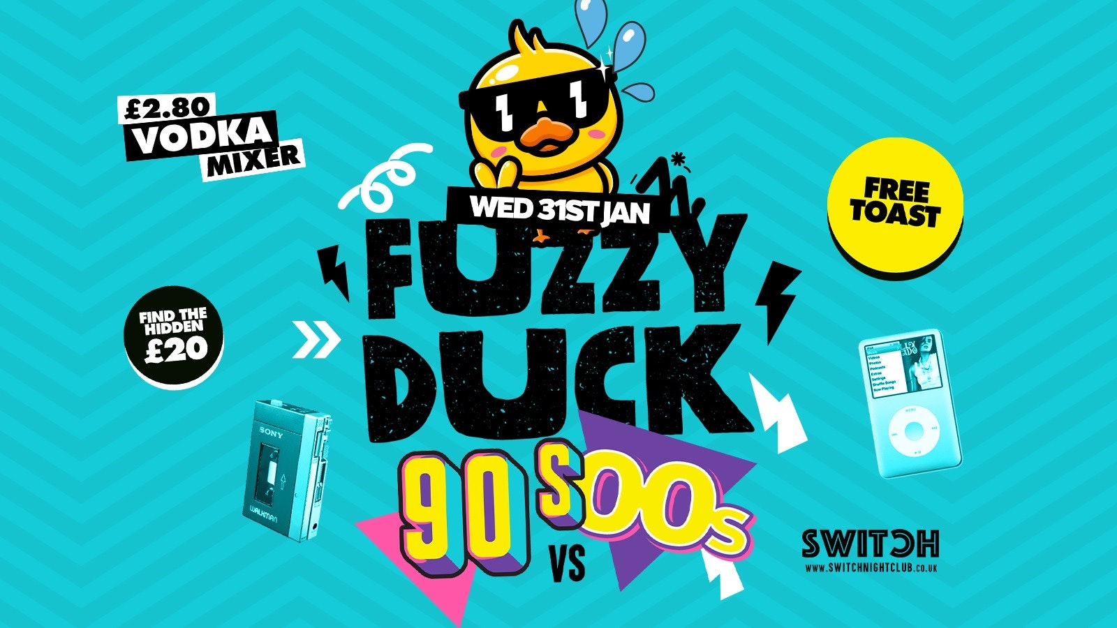 Fuzzy Duck | 90’s vs 00’s | Official Student Social Wednesday
