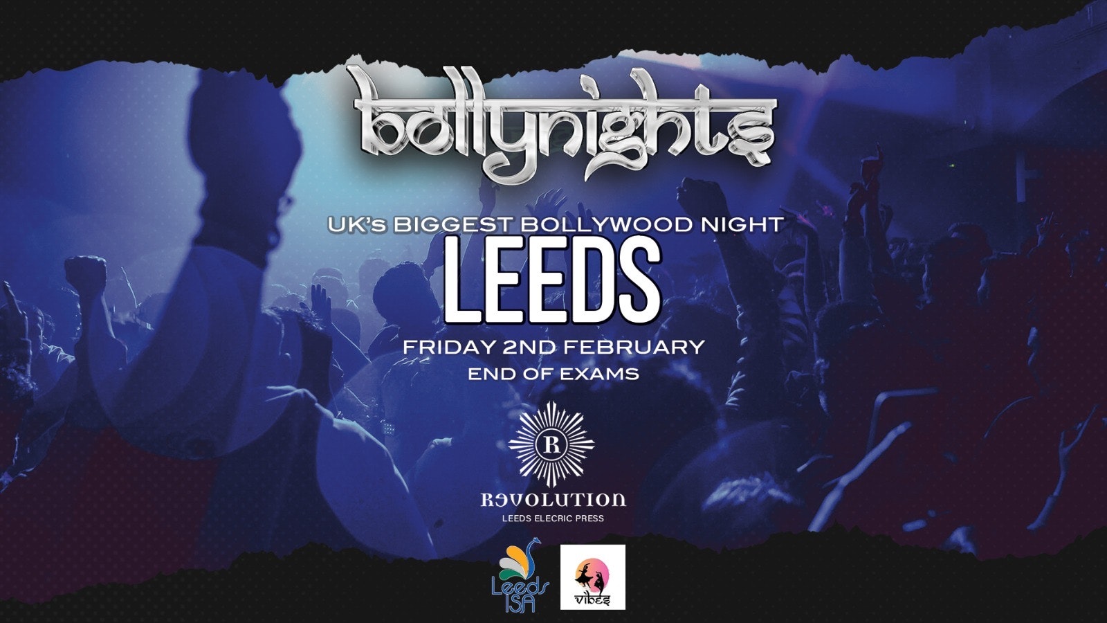 Bollynights Leeds – Friday 2nd February | Revolution Electric Press Leeds