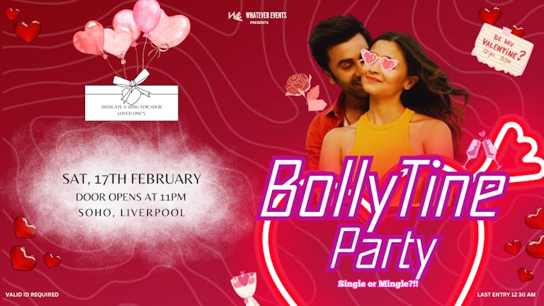 BollyTine Party | Bollywood,Bhangra | Soho Liverpool