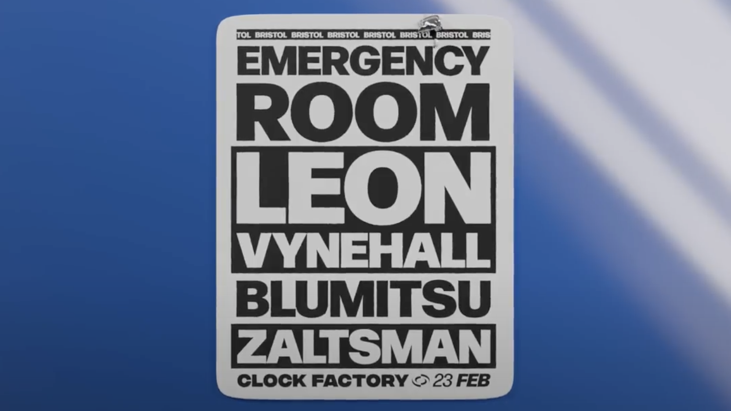 Emergency Room w/ Leon Vynehall & Blumitsu
