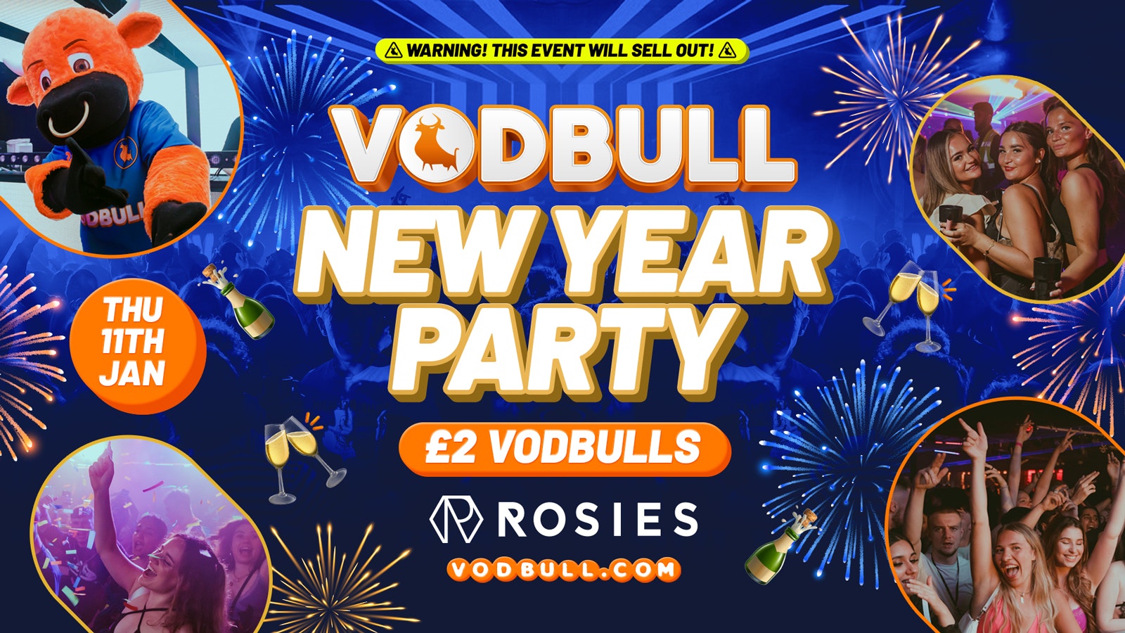 🧡 Vodbull at ROSIES!! [TONIGHT!!] NEW YEAR PARTY!! 11/01/24 🧡