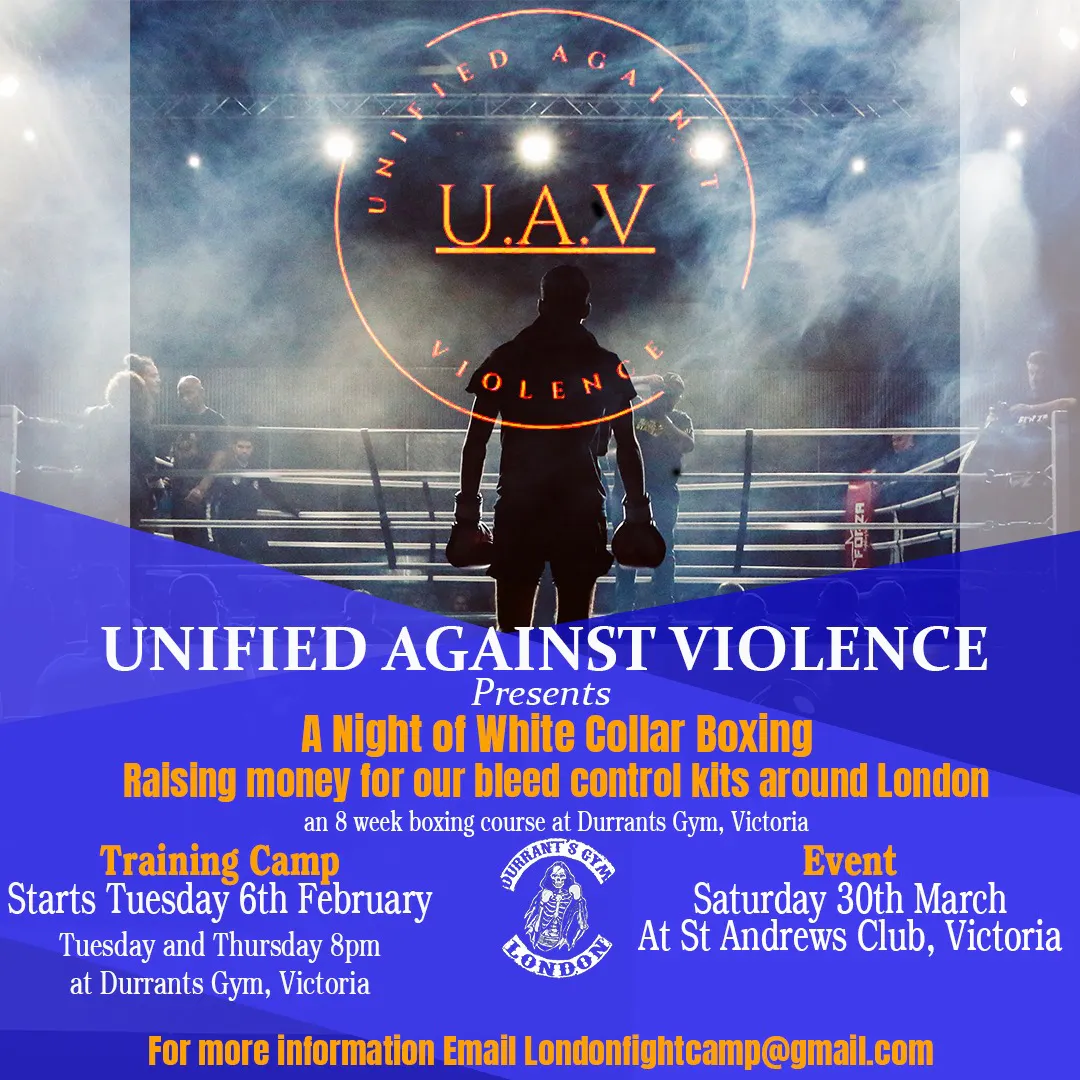 Unified Against Violence - A Night of White Collar Boxing - SIGN UP ...