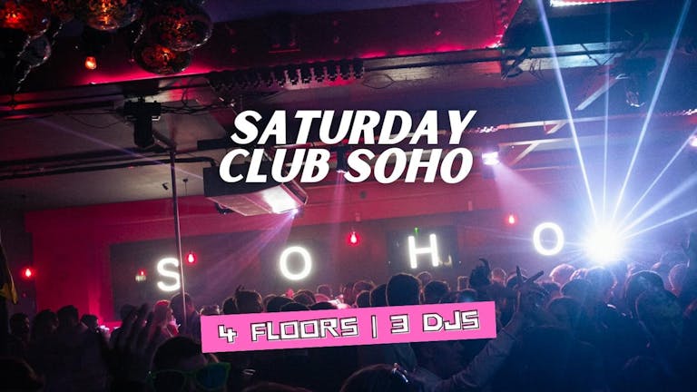 SATURDAY NIGHT SOHO | SOHO ROOMS NEWCASTLE | 17th Feb | OFFICIAL RACES AFTERPARTY | 87% SOLD OUT