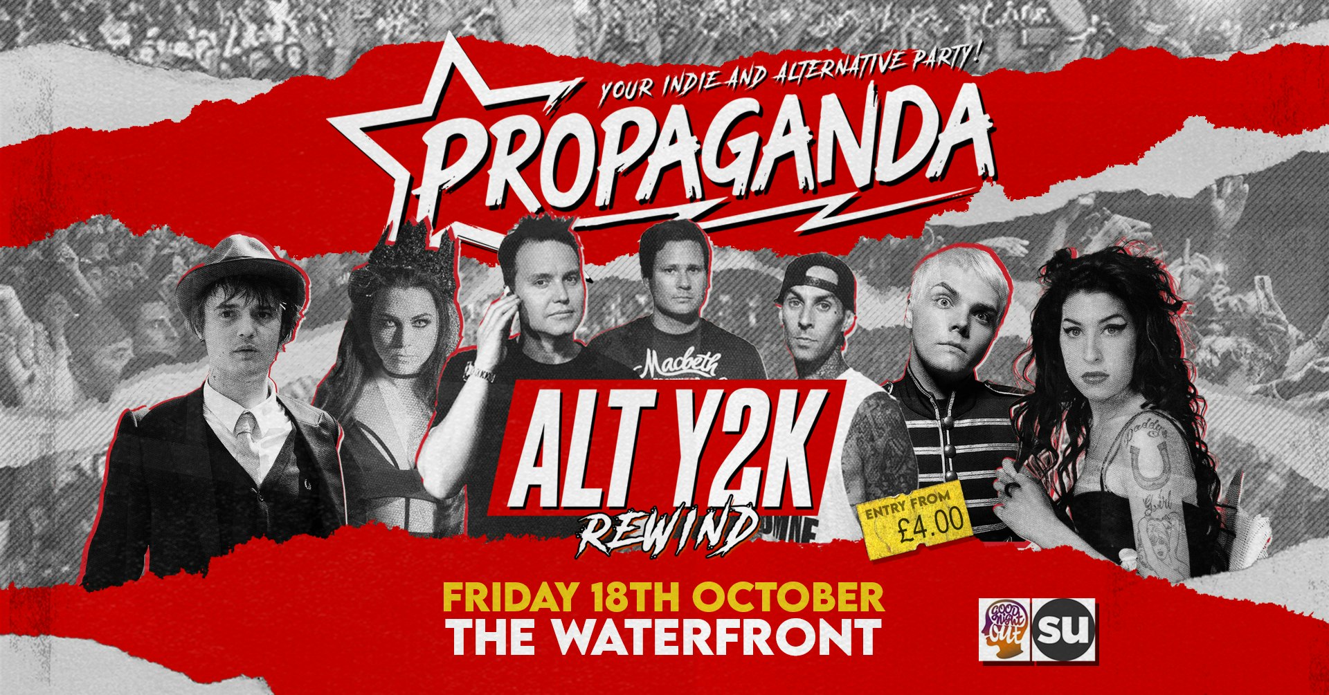 This Friday! Propaganda Norwich Alt Y2K Rewind – The Waterfront!