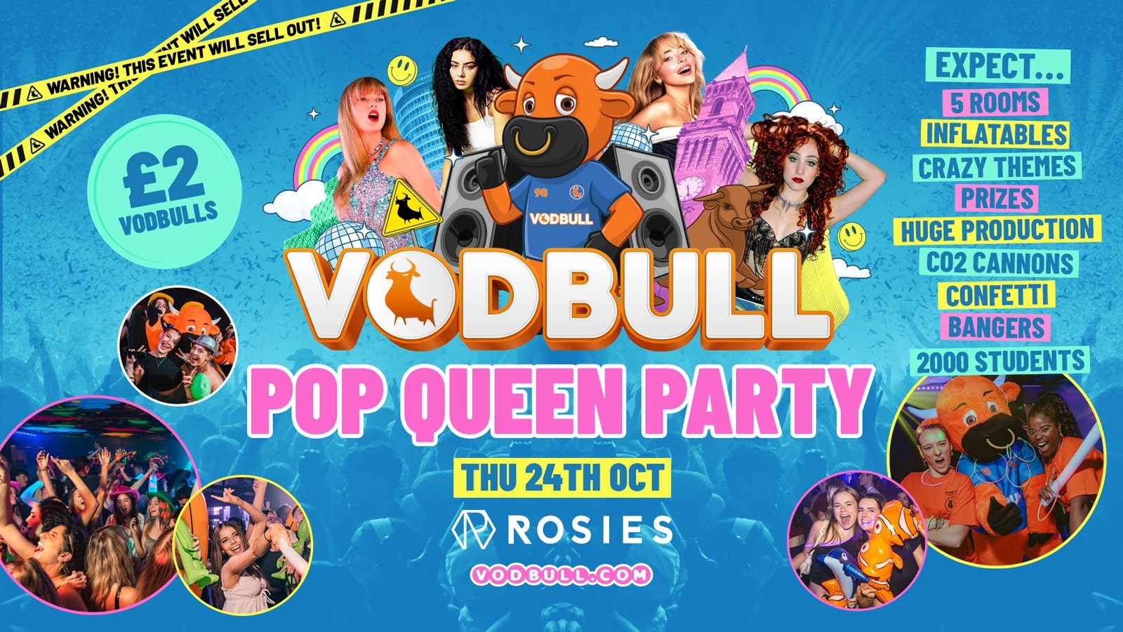 🧡 VODBULL at ROSIES!!👸 POP QUEEN PARTY 👸07/11