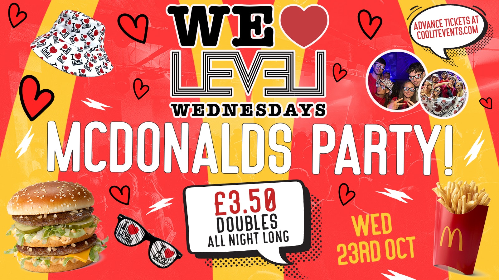 WE ❤️ WEDNESDAYS – 🍟🍔🍟MACCIES TAKEOVER!🍟🍔🍟 FREE MACCIES ALL NIGHT! ❣️