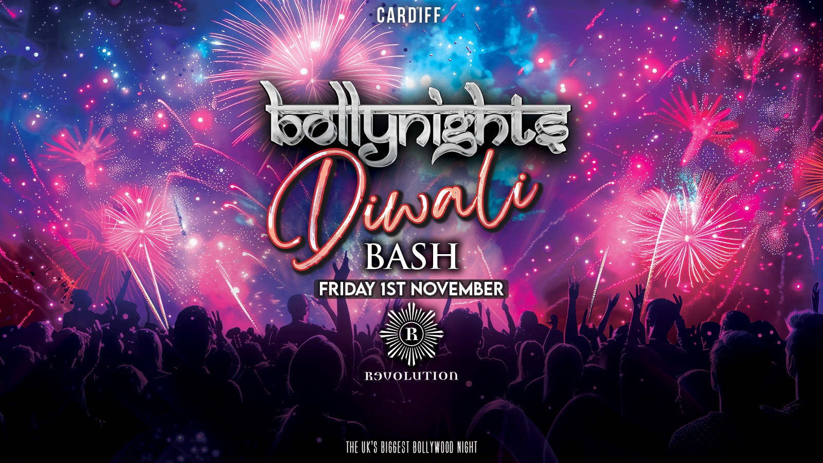 Bollynights Cardiff  – Friday 1st November | Diwali bash | Revolution Cardiff