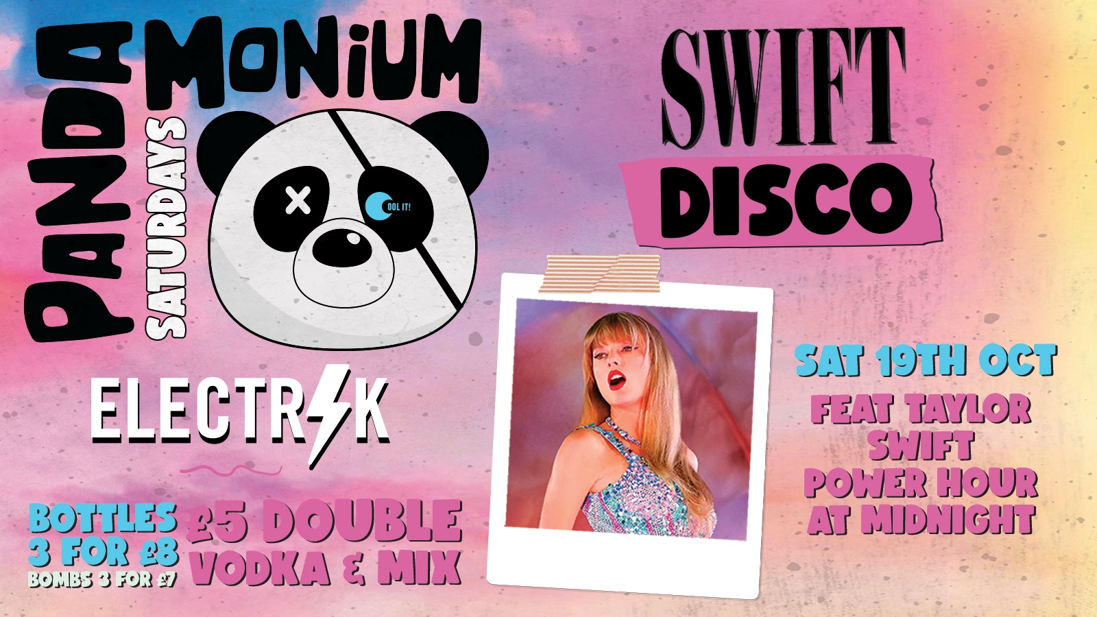 Pandamonium Saturdays : SWIFT DISCO Power Hour Special 💅🏻🪩