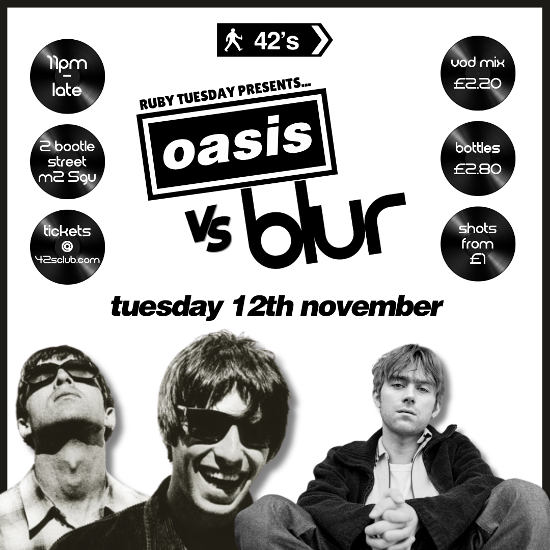 Ruby Tuesday – Oasis vs Blur SPECIAL